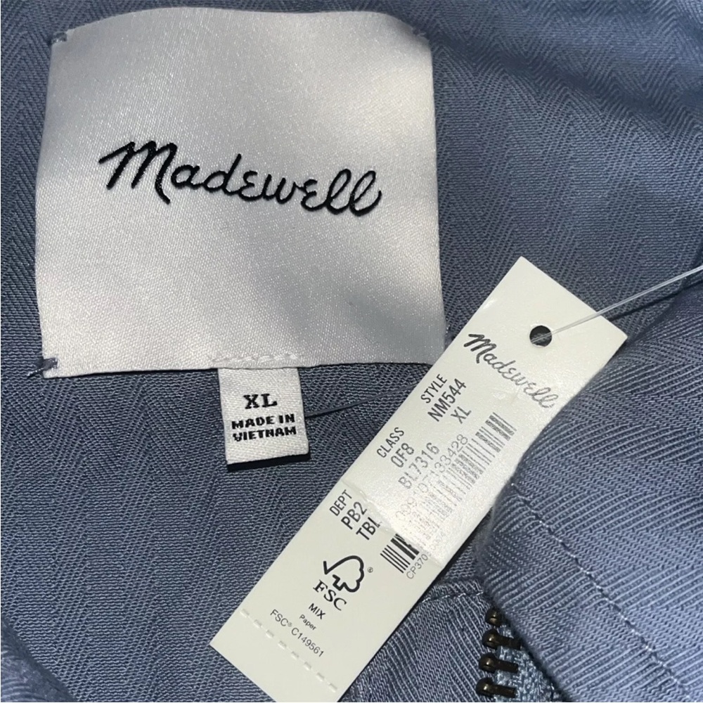 Madewell Oversized Field Jacket Blue Size XL Msrp $168 New - Picture 13 of 13